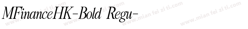 MFinanceHK-Bold Regu字体转换